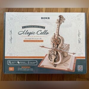 Magic Cello Mechanical Music Box - Brown